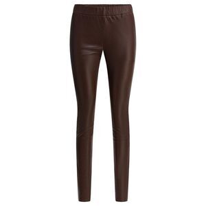 MAX & MOI Women's Faux Leather Leggings Women BROWN Pants